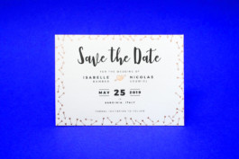 Save the date dorure a chaud hot foil