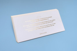 Savviva Carton dorure tranche